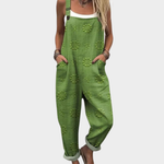 Comfortable Printed Dungarees, Green - Print 8