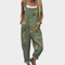 Comfortable Printed Dungarees, Green - Print 11