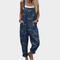 Comfortable Printed Dungarees, Blue - Print 5