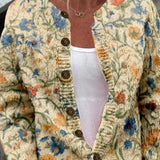 Louise | Floral Autumn Cardigan