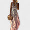 Elegant dress with V-neckline and sequin detail