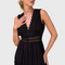 Ninfea | Sleeveless Midi Dress in Boho Style with Lace Details