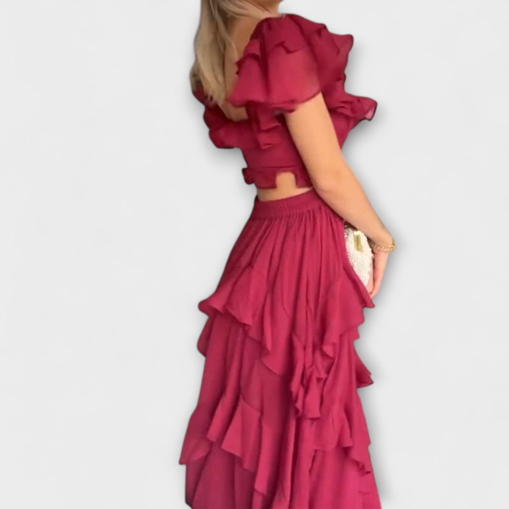Elisa - Dress with Ruffle Details