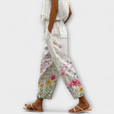 Airish – Distinctive Printed Casual Button Trousers
