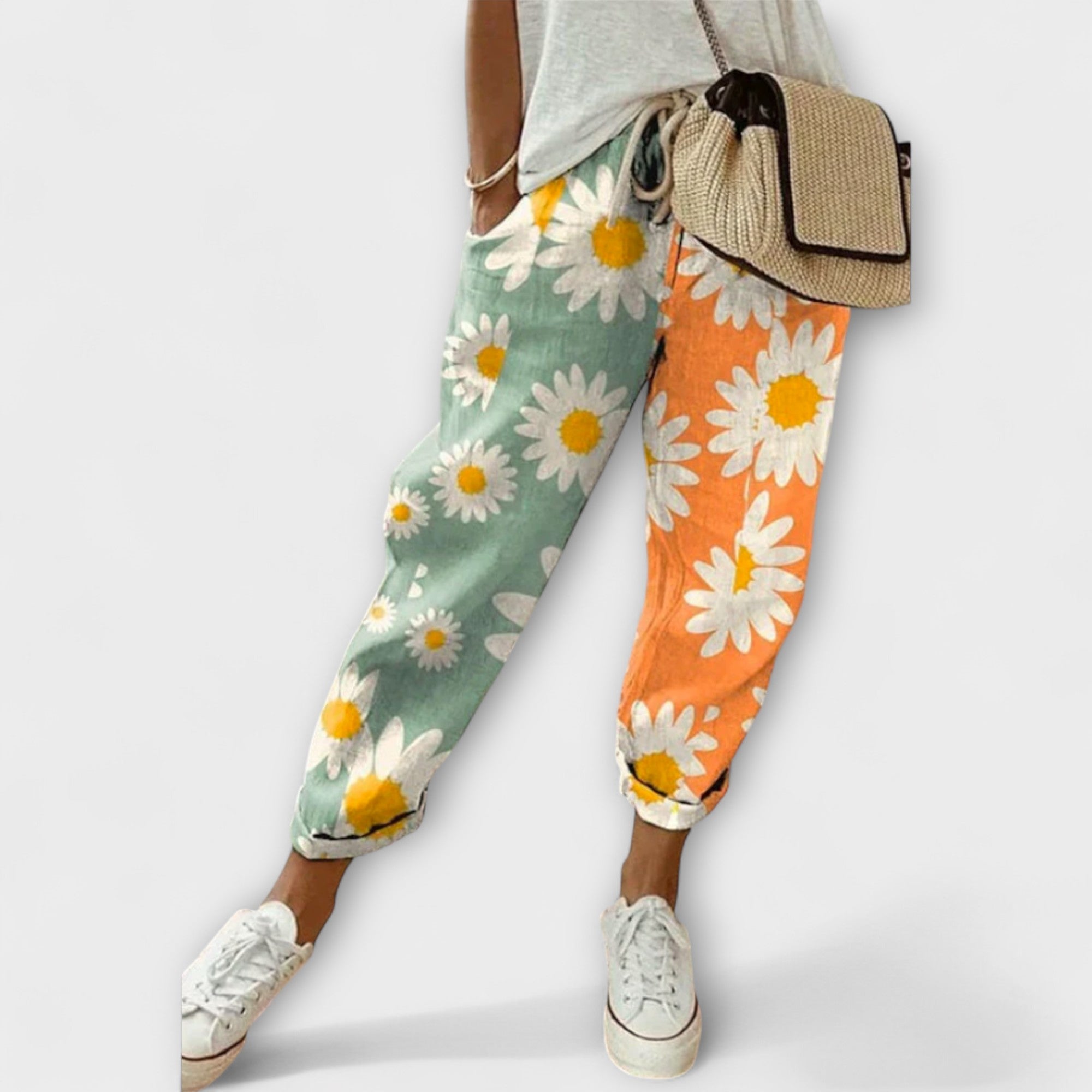 Airish – Distinctive Printed Casual Button Trousers