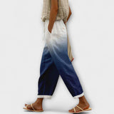Airish – Distinctive Printed Casual Button Trousers