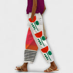 Airish – Distinctive Printed Casual Button Trousers