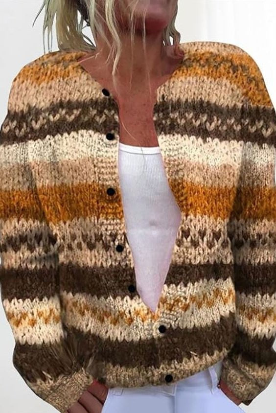 Alice | Striped Autumn Cardigan