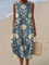Arlo - Classic Midi Dress with Floral Pattern