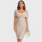 Elegant Dress with V-Neck