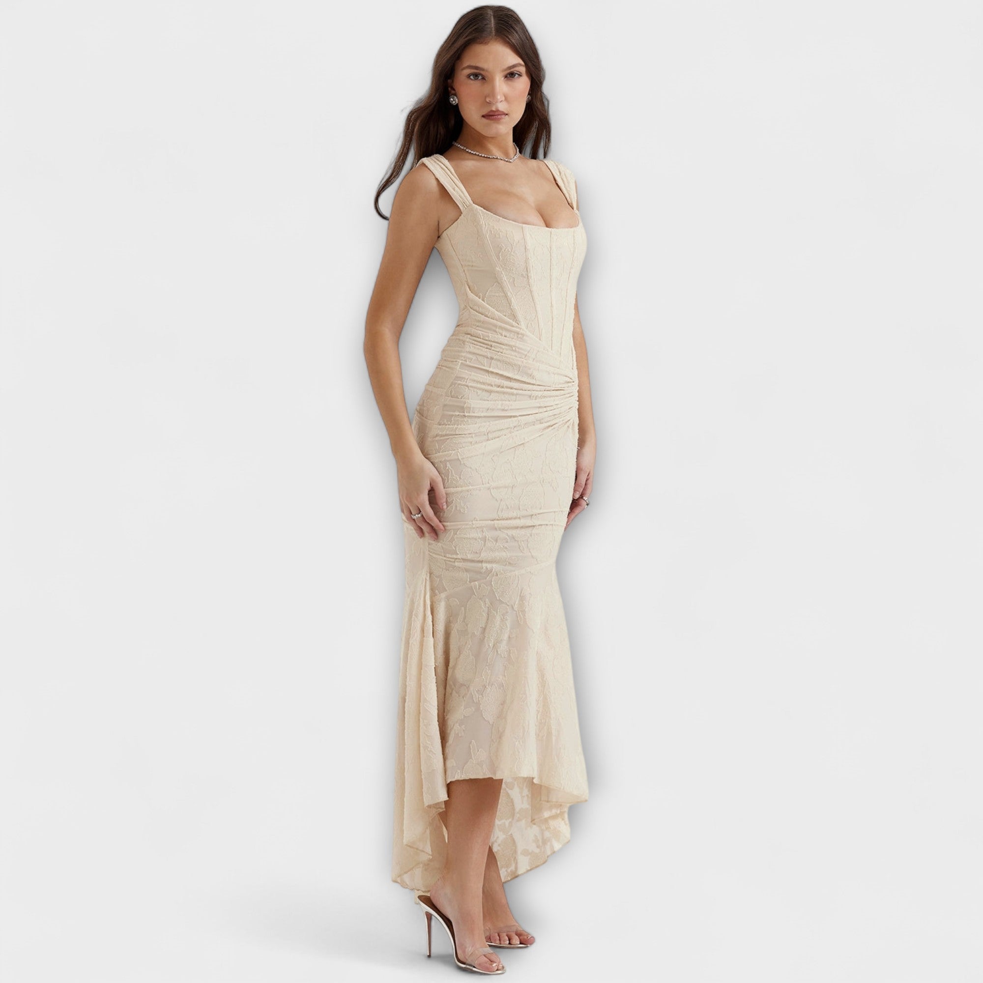 Renske - Elegant and Refined Dress with Corset