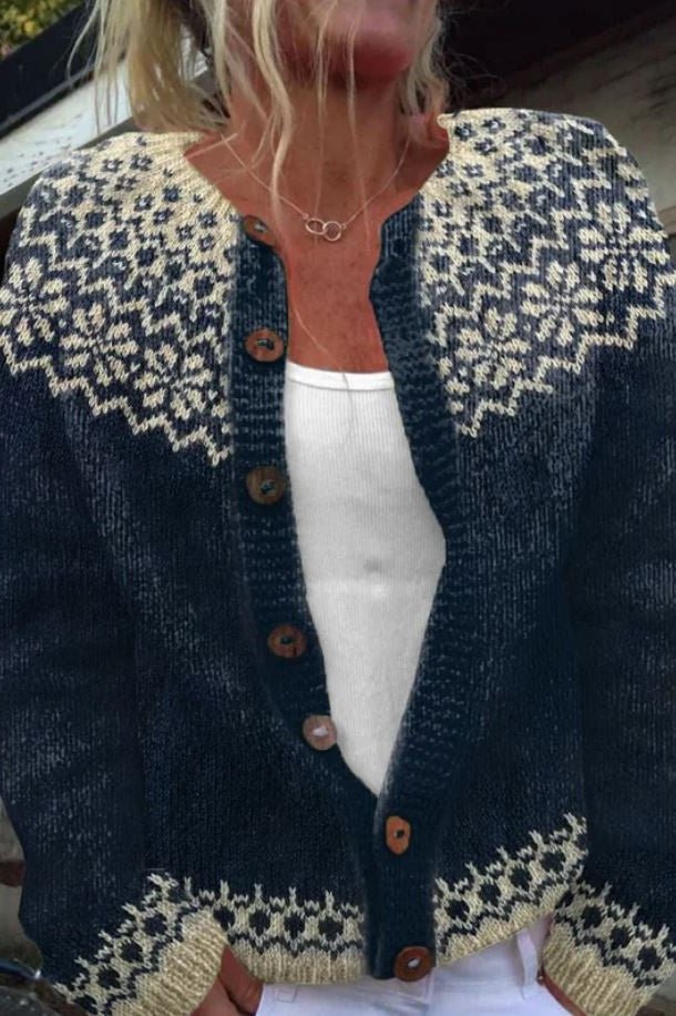 Clara | Snowflake Autumn Cardigan