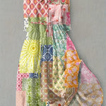 Claudia floral dress in a cotton-linen blend