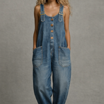 Harriet - Stylish Denim Jumpsuit with Pockets