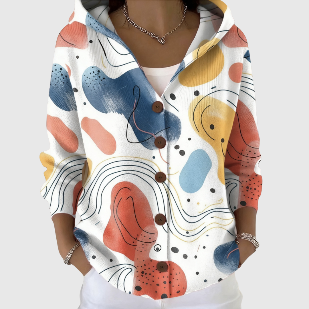 Helene | Comfortable Knitted Cardigan with Hood