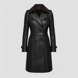 LENA™ | Leather Coat