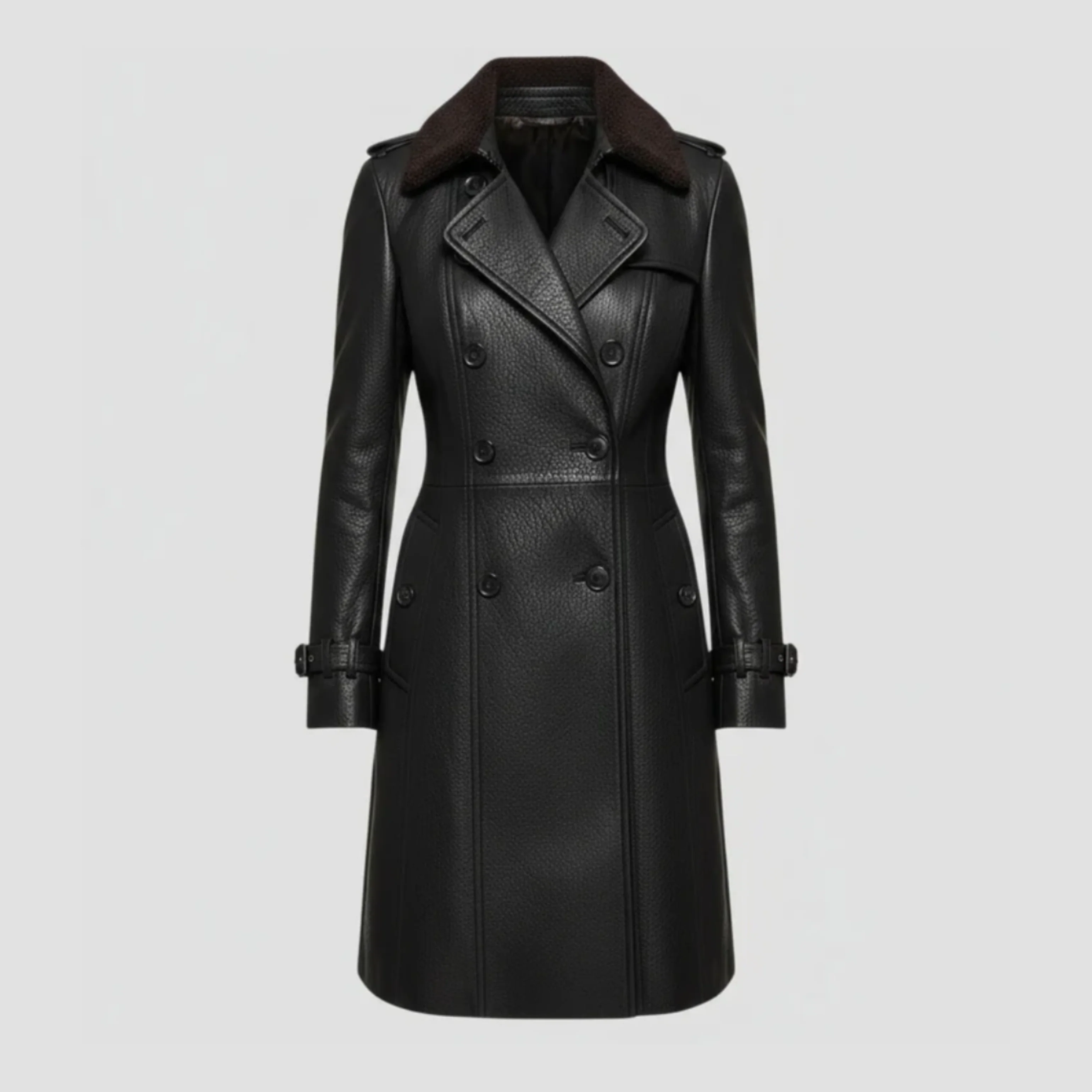 LENA™ | Leather Coat