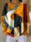 Lærke™ - Waffle Jumper with Geometric Pattern