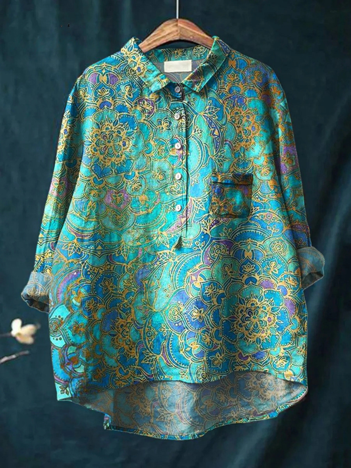 Lotte | Retro-Inspired Casual Women's Blouse