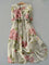 Lucía vintage floral dress with an adjustable laced waist