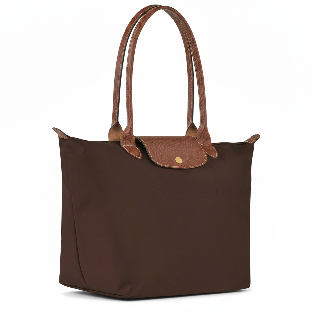 Large Packable Tote Bag, Ebony