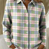 Margot | Pastel Checked Cardigan