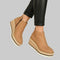 Aileen Wedge Boots - Khaki