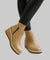 Aileen Wedge Boots - Beige