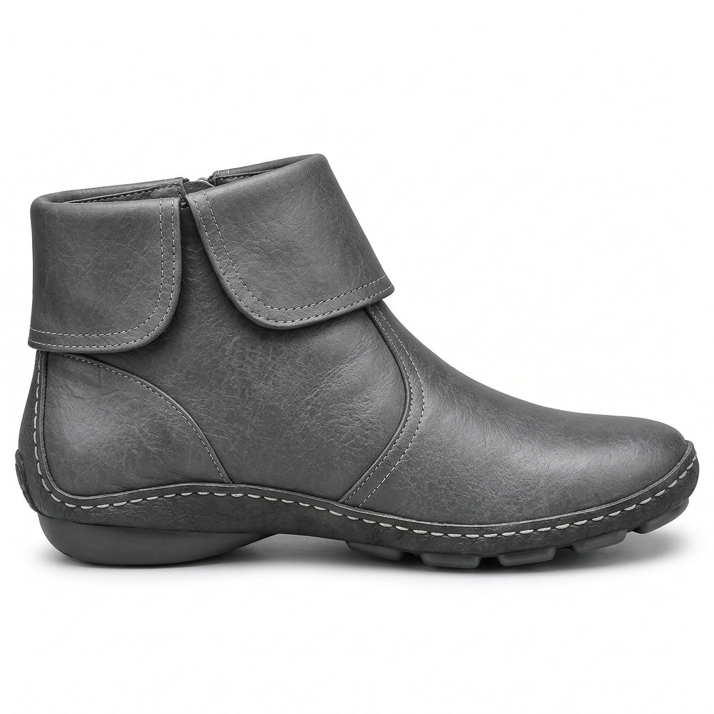 Áine Zip Ankle Boots - Grey