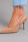 Audrey Pointed-Toe Slingback Heels - Beige