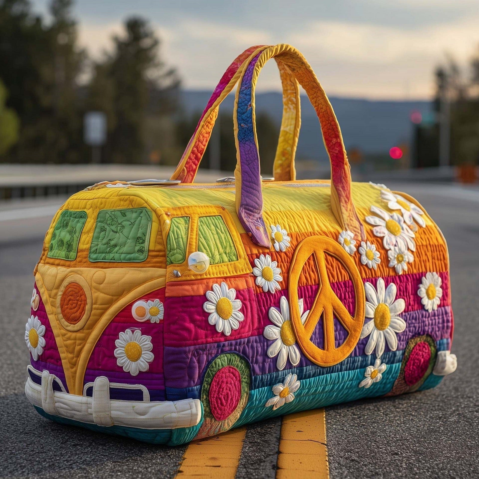 Daisyvana | Quilted Travel Duffle Bag