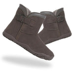 Freya | Fleece-Lined Ankle Boots - Dark Brown