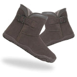 Freya | Fleece-Lined Ankle Boots - Dark Brown
