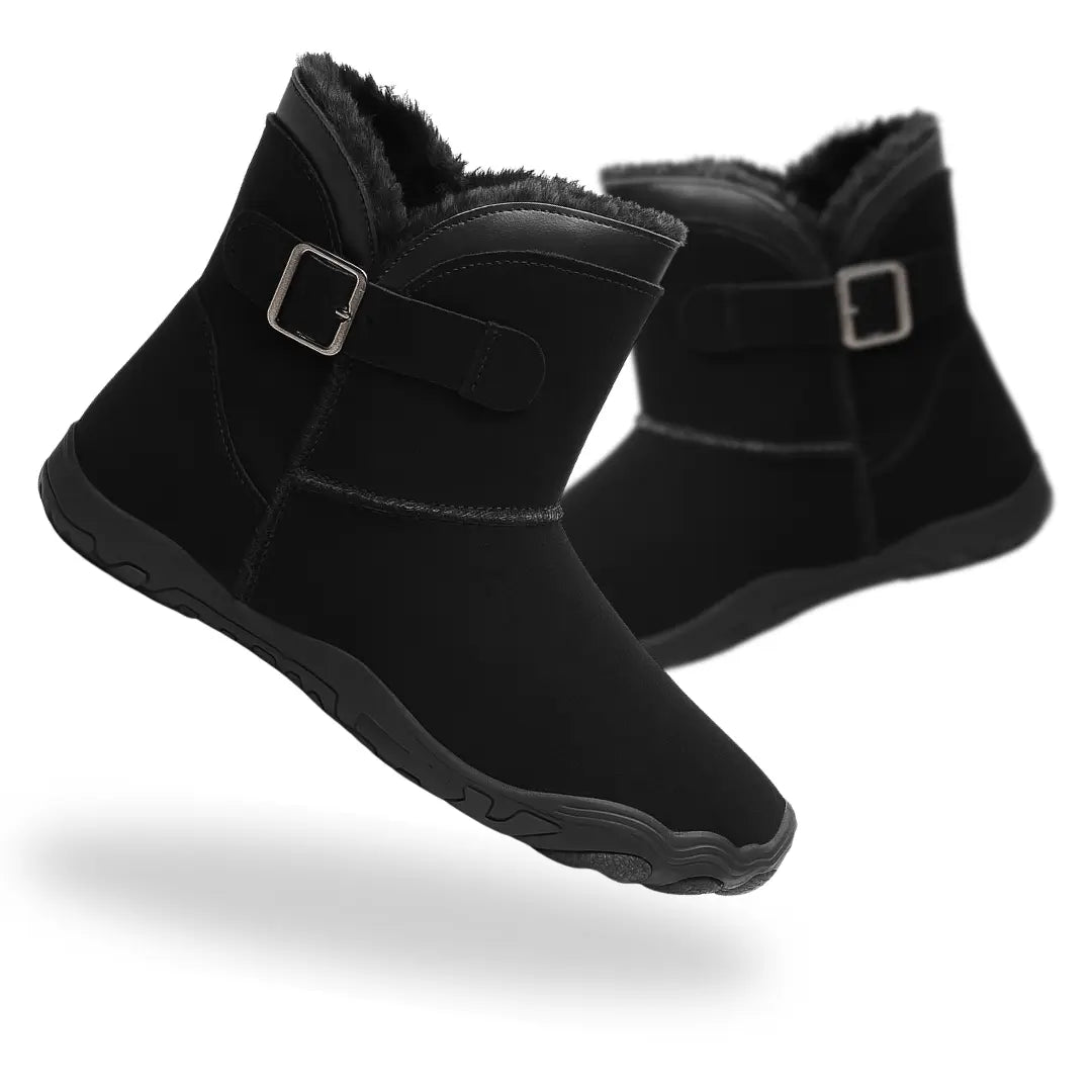 Freya | Fleece-Lined Ankle Boots - Black
