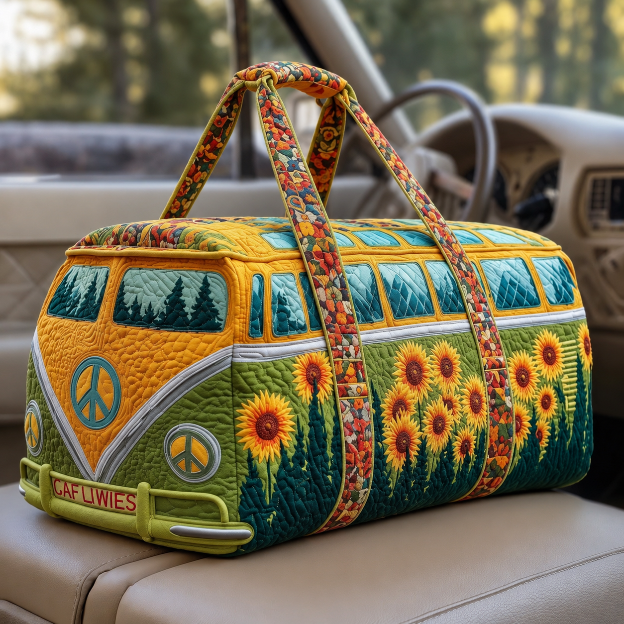 Goldenvana | Quilted Travel Duffle Bag