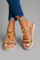Helen Embellished Comfort Sandals - Beige
