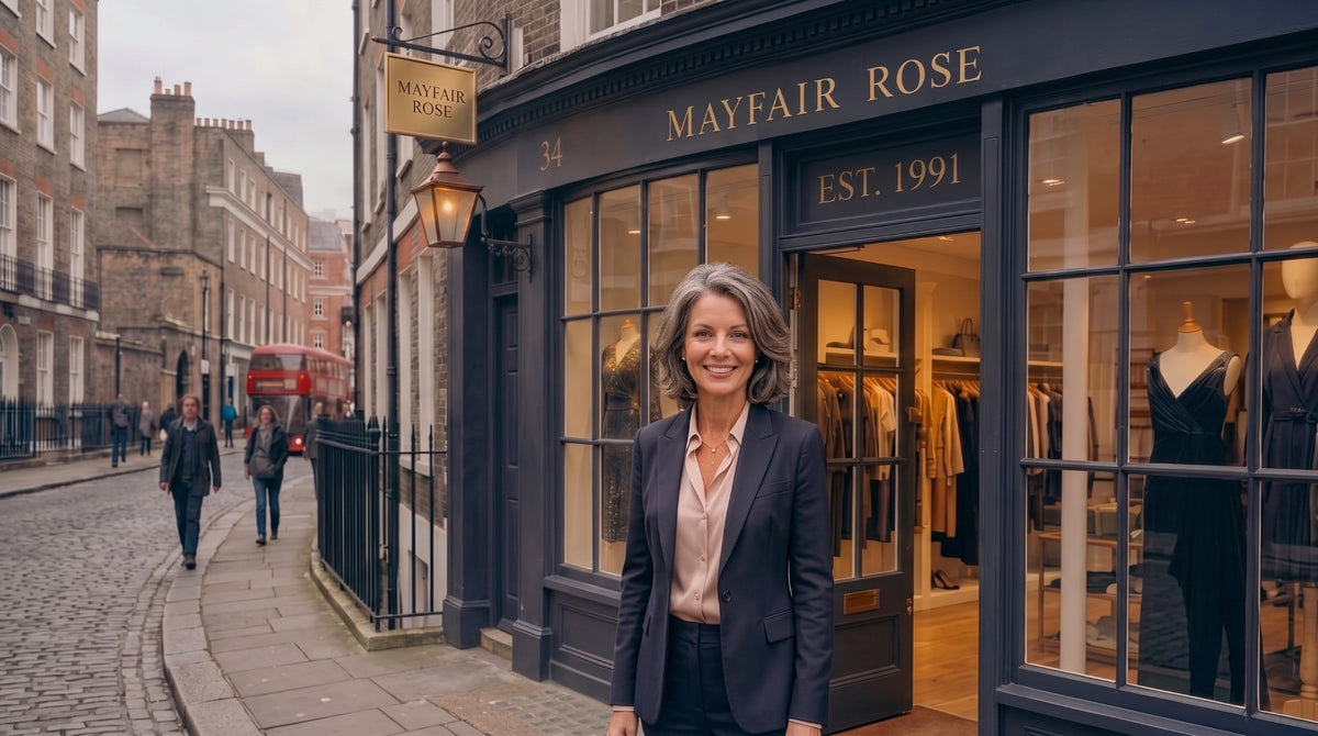Mayfair Rose shopfront on a London street