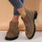 Kathleen Zip Ankle Boots - Leopard Print