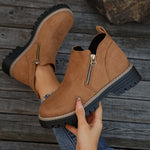 Kathleen Zip Ankle Boots