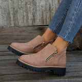 Kathleen Zip Ankle Boots