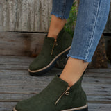 Kathleen Zip Ankle Boots