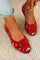 Martha Woven Comfort Sandals - Red