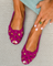 Martha Woven Comfort Sandals - Purple