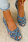 Martha Woven Comfort Sandals - Teal