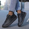 Mia | Cushioned Slip-On Trainers - Black