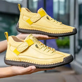 Mia | Cushioned Slip-On Trainers - Yellow