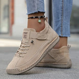 Mia | Cushioned Slip-On Trainers - Beige