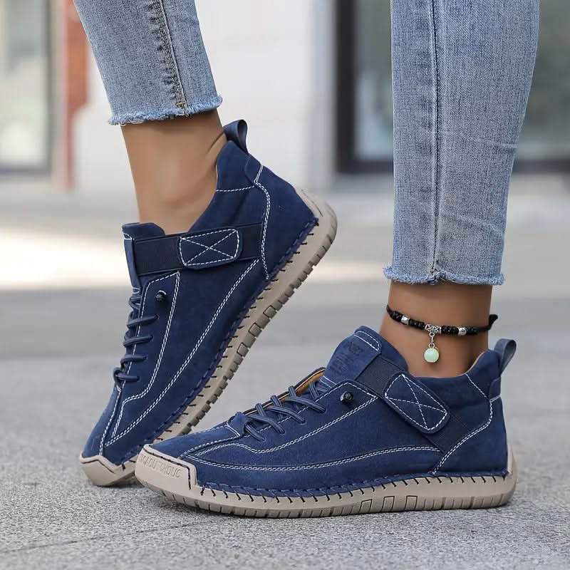 Mia | Cushioned Slip-On Trainers - Blue