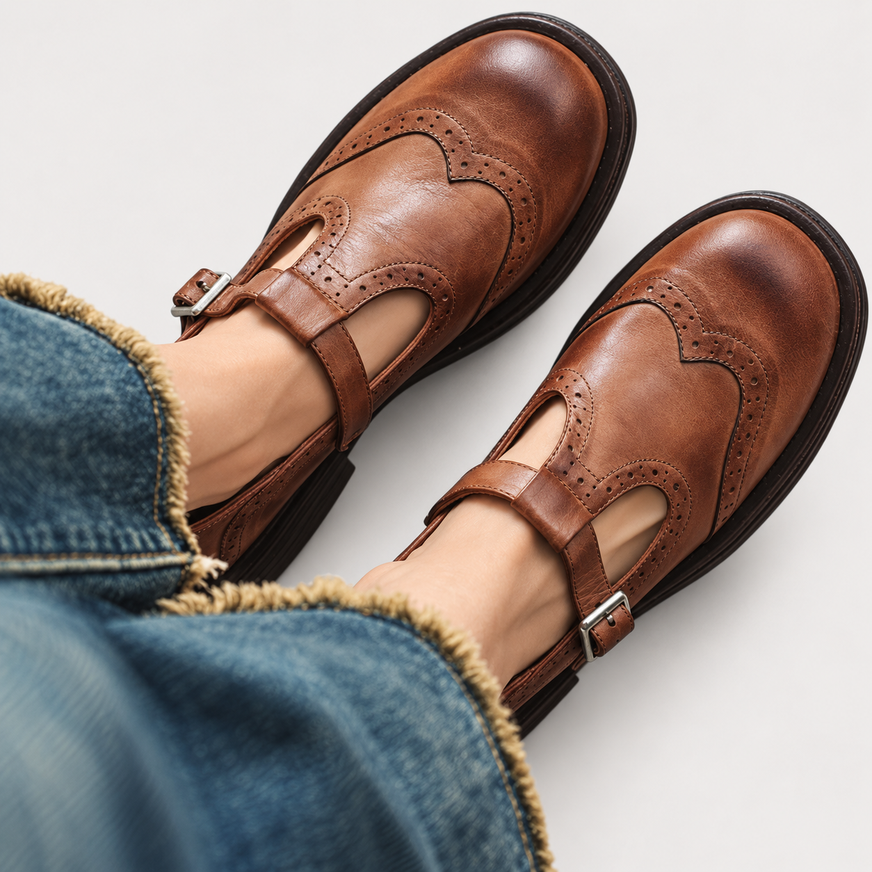 Moira Brogue Shoes - Brown