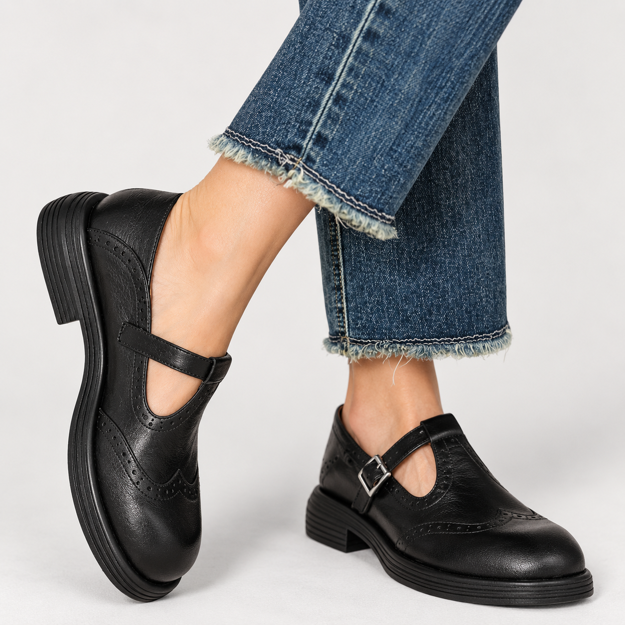 Moira Brogue Shoes - Black